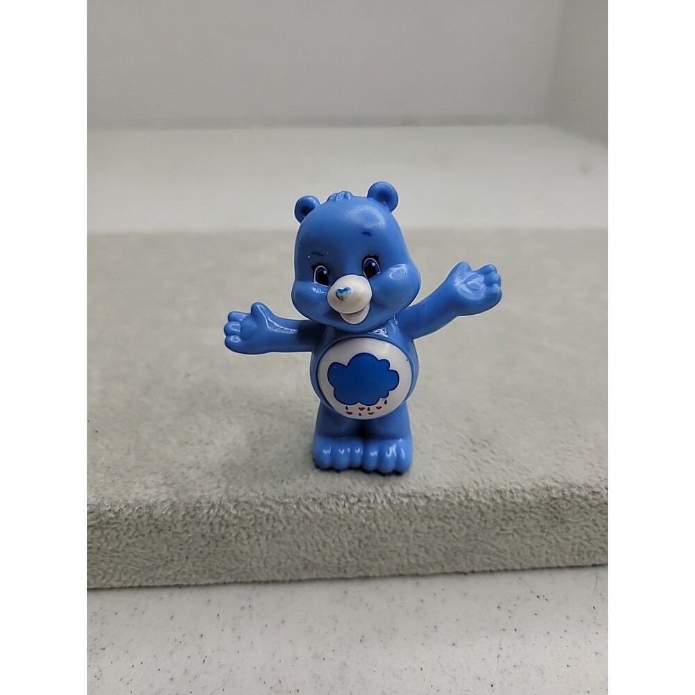 Care Bears Grumpy Bear 2.5” PVC Figure Figurine 2012 Waving Blue Rain Cloud